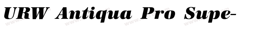URW Antiqua Pro Supe字体转换 URW Antiqua Pro Supe字体转换